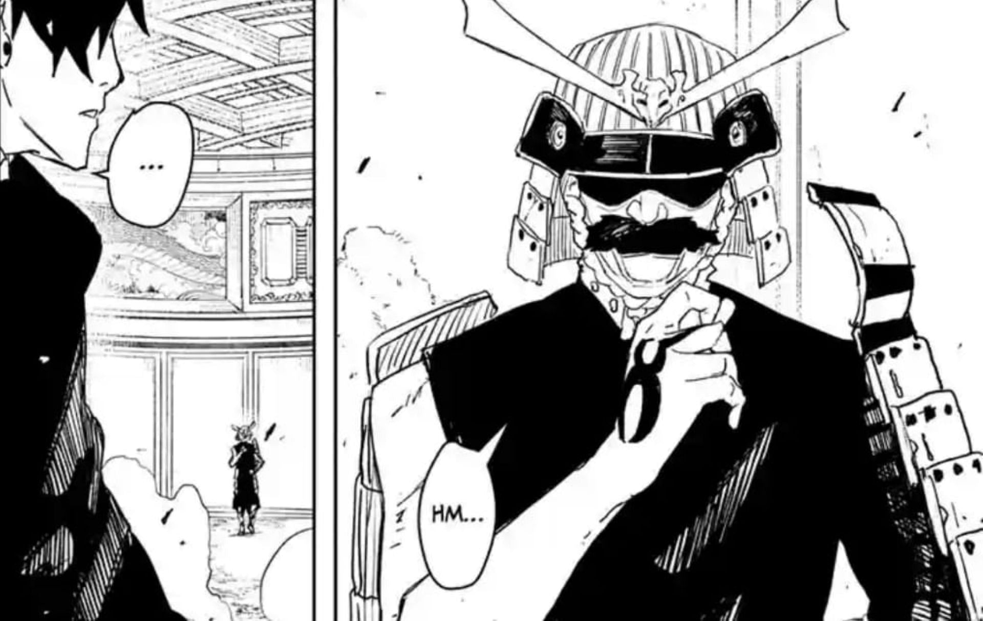 The Samurai Hishaku sorcerer in the manga (Image via Shueisha)